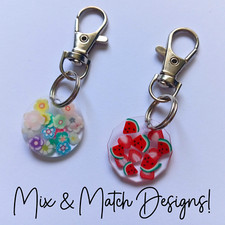 Resin Trolley Coin Keyring |