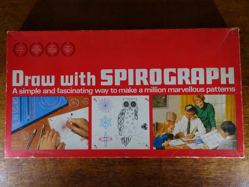 Vintage spirograph drawing set - spirograph,