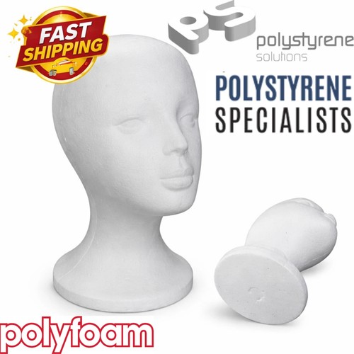 Polystyrene foam head dummy - polystyrene,
