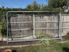 5 Heras Metal Fence Panels 11ft x 6ft USED Garden Field Security