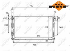 COOLANT RADIATOR 58509 NRF I