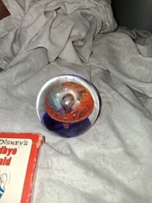 Vintage victorian blown glass Paperweight X 2 Flowers Design