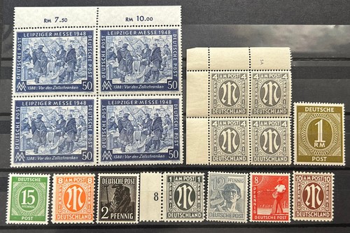 German stamps allied - german,