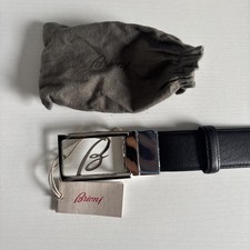 Brioni Reversible Logo Belt