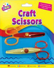2x Safety Wavy Scissors Zig