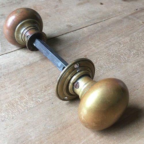 Brass cottage door knobs - cottage,