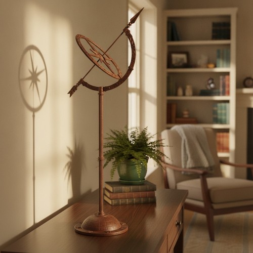 Cast iron sundial stand - on,