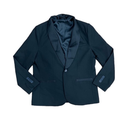 Zara kids black satin lapel - zara,