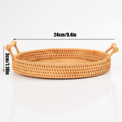 Amphora round tray rattan - round,