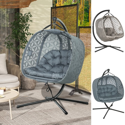 Cushioned double hanging swing - double,