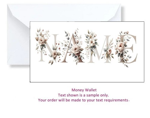 Personalised money gift - personalised, money/gift
