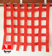 60x60cm (24x24") RED RACING RIBBON WINDOW NET AUTOGRASS STOCK CAR BRISCA RALLY