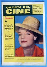 ROMY SCHNEIDER GACETA DEL CINE ALTES KINO MAGAZIN SPANIEN 1959 mit SISSI REPORT