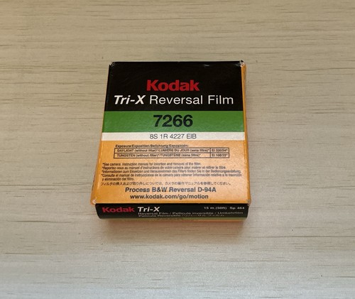 Kodak tri reversal cine film - tri-x,
