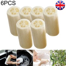 6PCS Natural Loofah Luffa