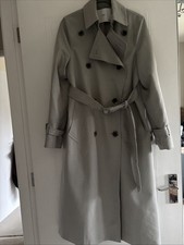 Mango Trench Coat Pale Sage XXS Size 6/8