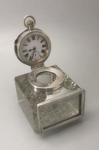 Antique silver pocket - pocket, watch
