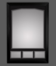 Diy Shirt Frame Tombstone Style Black On Black. Sports Memorabilia Framing : B