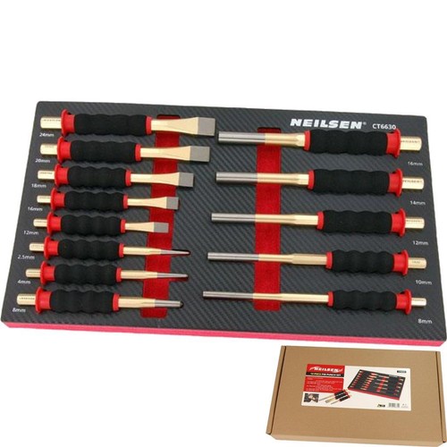 Neilsen 13pc punch - 13pc, chisel