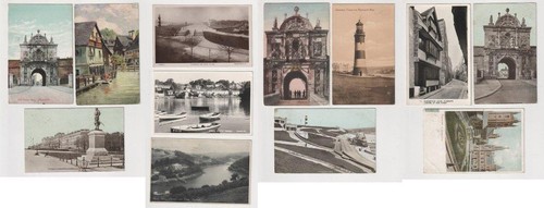 Plymouth postcards - x,