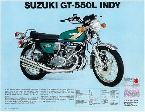 Suzuki brochure gt550 - brochure,