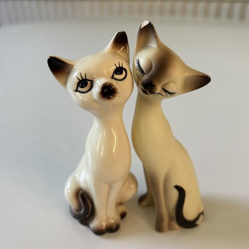 Vintage 1950s ceramic siamese - vintage,