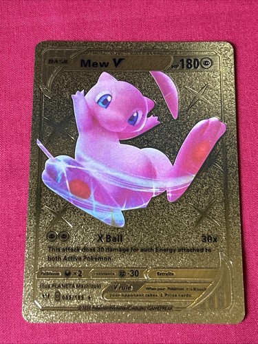 Mew psychic gold card - mew, v