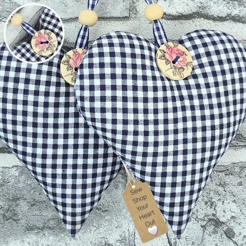 Rose gingham handmade - 2x,