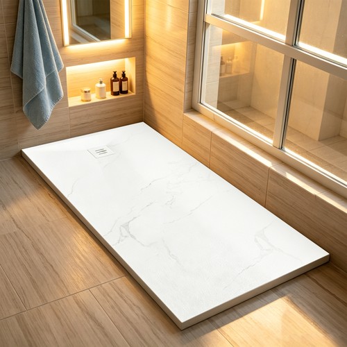 Shower tray smc - smc, white