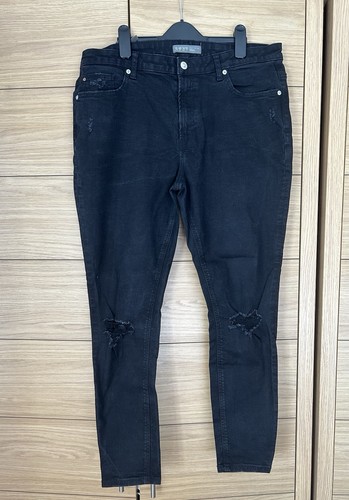 Ladies black skinny jeans - black,