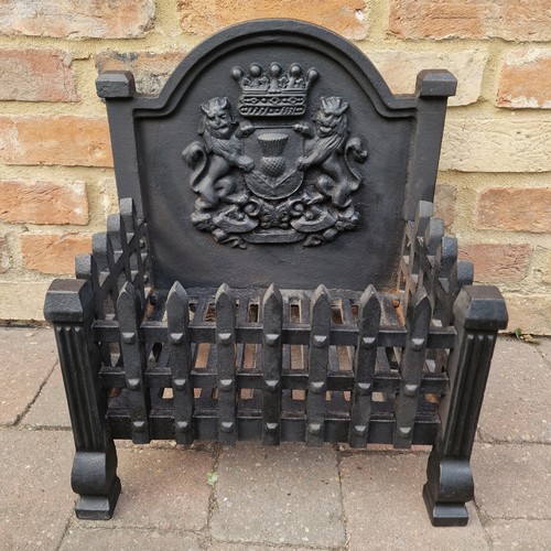 Cast iron fire - iron, basket