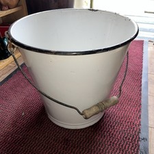 Original Vintage White Enamel