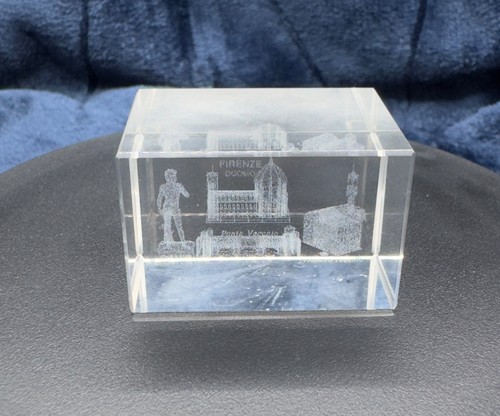 Laser etched glass - glass, block