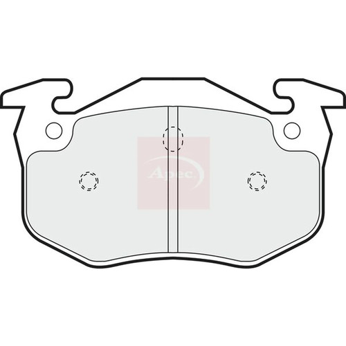 Apec rear brake pad - rear,