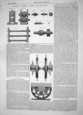 Old Engineering 1863 Goode Journal Axle Bearing Adams Locomotive Rail Victorian
