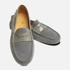 Grey Suede & Patent Designer