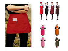 Short/Long Pocket APRON for Bar Cafe Pub Waiter Waitress Barista Kitchen Chefs 