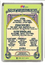 ISLE OF WIGHT FESTIVAL 2025  - Fridge Magnet Jumbo 90mm x 60mm Size