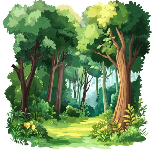 Sticker magic forest car - 4,