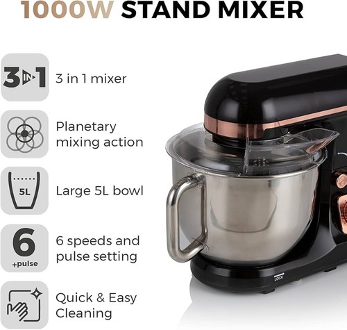 Tower stand mixer 1000w - stand, 5l