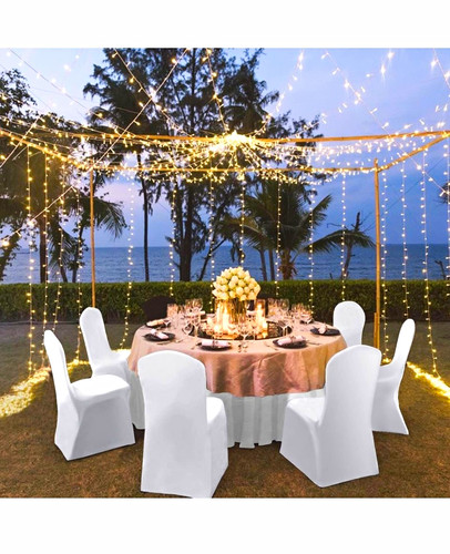 Pcs white chair covers - pcs,