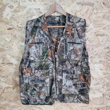 Cabelas Zonz Woodland Camo Gillet Hunting Outdoor Shooting Sports Vest Size M