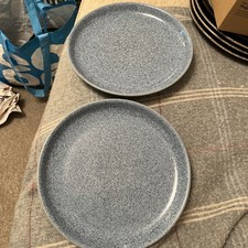 Denby Blue Studio Dinner Plates X 2 Seconds 26cm