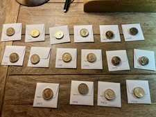 Old £1 Pound Coins Job Lot 16 coins 1983-1998. 1 coin per year 