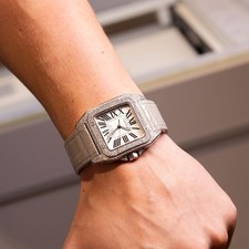 cartier santos 100 xl diamond