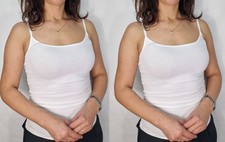 Ex M&S Pack of 2 Ladies Stretch Camisole Vest Size 6-24