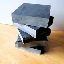 Thick Slate Block 10cm 4inch Square Block Crafters Deep Natural Slate Plinth