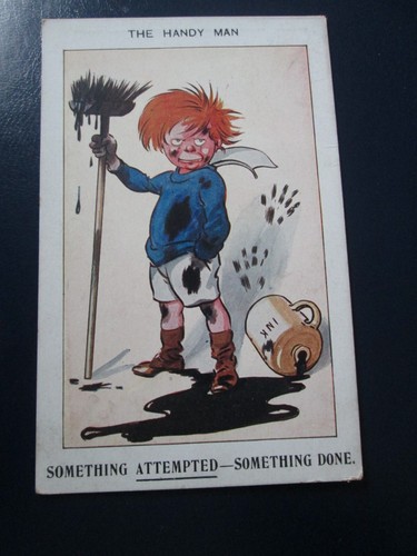 Postcard the handy man - "the,