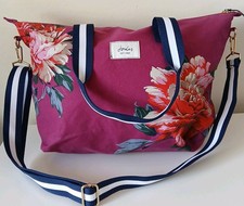 Joules Pink Floral Weekend Overnight Bag In Good Used Condition