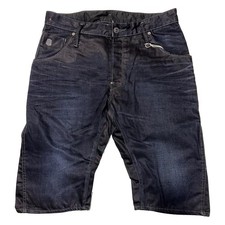 G-STAR Men's Blue Dark Wash 3D Los SP Denim Shorts RRP £60
